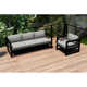 Smith Patio Sofa and Lounge Chair with Sunbrella® Cushions