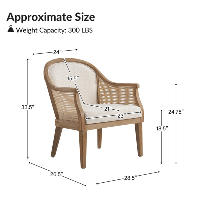 Fauteuil Xaver, Polyester ivoire
