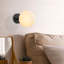 Lampe murale industrielle, finition noire et antique, 9,8 po x 9,8 po x 9,4 po | Corps en métal robuste avec capuchon en verre, douille E14, 15 W maximum | Conception moderne et glamour pour la maison, le bureau et les espaces créatifs, classé IP20-2034208036-2140123089