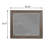 Rectangular Beveled Dresser Mirror in Walnut