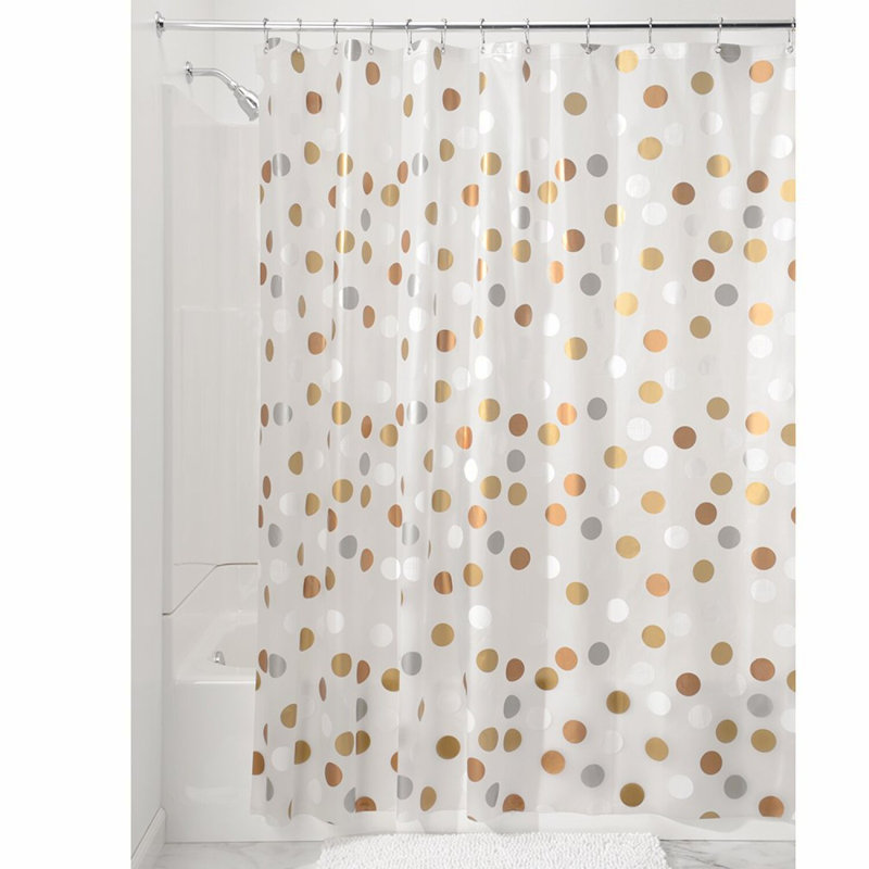 EcoShield Metallic PEVA Shower Curtain