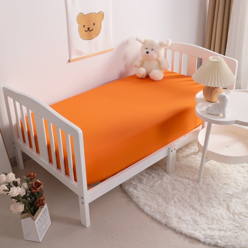 Microfiber Fitted Sheet, Orange