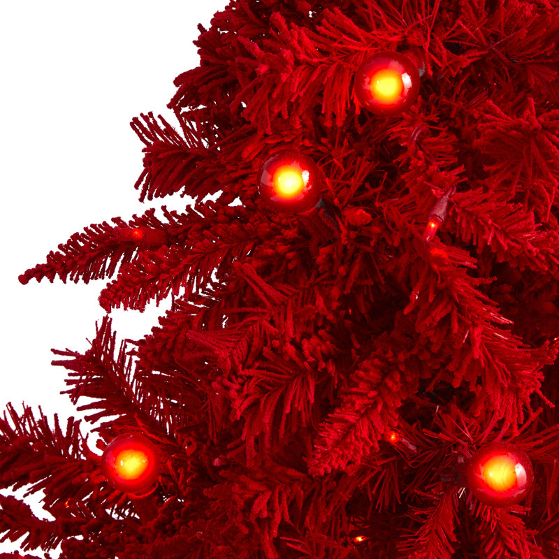 Lighted Artificial Christmas Tree, 6' H