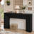 62.99" W Geometric Pedestal Console Table-488851853