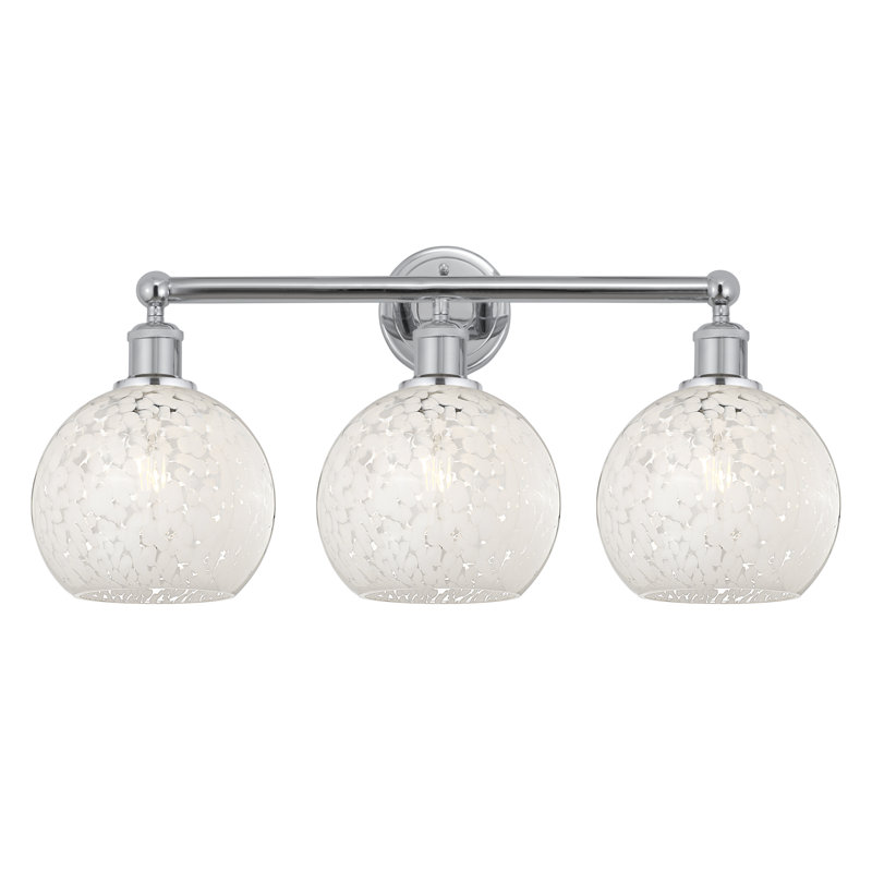 Éclairage de salle de bain à intensité variable à 3 lumières Beritan, Chrome poli
