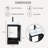 18" Black Modern Free-Standing Single Bathroom Vanity With Ceramic Top