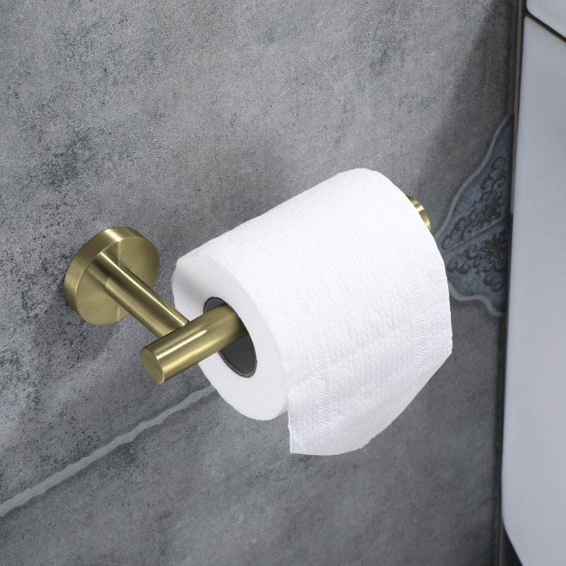 4 - Piece Bathroom Hardware Set, Brushed Gold