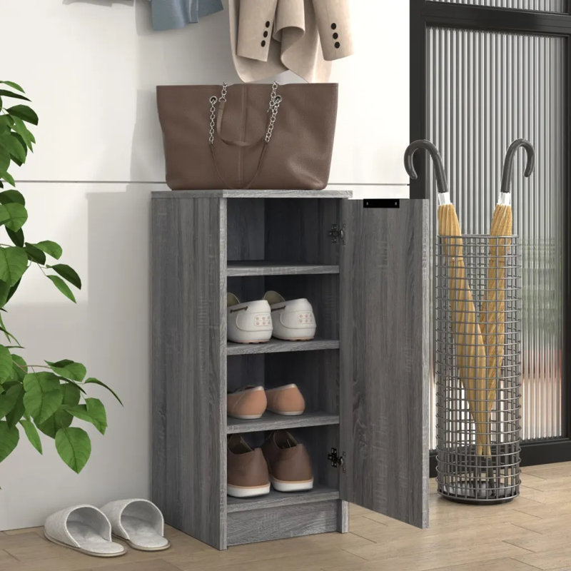 4 Pair Shoe Storage, Sonoma Grey