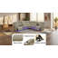 Ensemble de canapé inclinable électrique moderne en cuir véritable avec ports USB-237632469-237632471