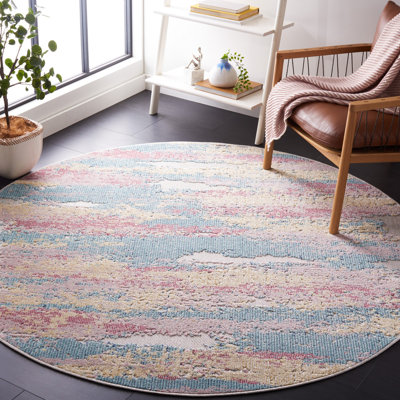 Clerkin Performance Abstract Indoor/Outdoor Area Rug