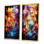 «Orange and Blue Abstracted Realities», 2 pièces sur toile-2007899717-2007899723