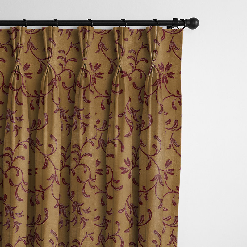 Ensemble de rideaux en mélange de coton 2 pièces Milli, L 20 po x L 96 po