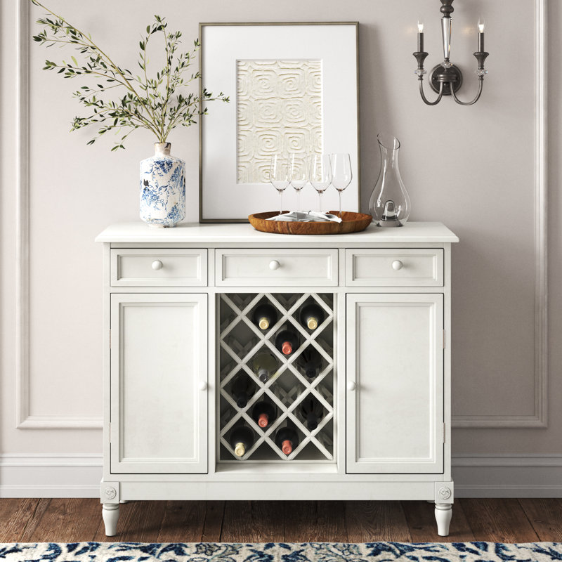 Pawleys 46 " L Birch Solid Wood Bar Cabinet