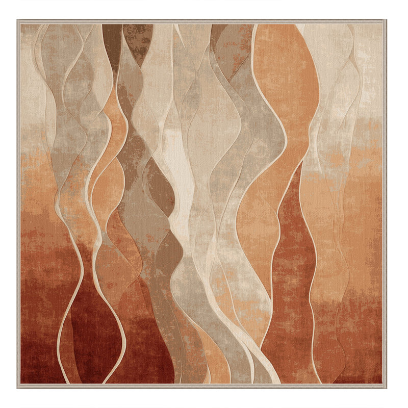 Fluid Serenity Rug, Square 5'
