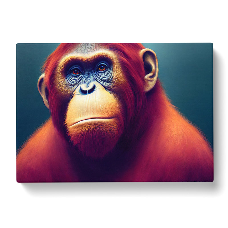 Orangutan Portrait Vol.3 - Wrapped Canvas, 50cm H x 76cm W x 3cm D