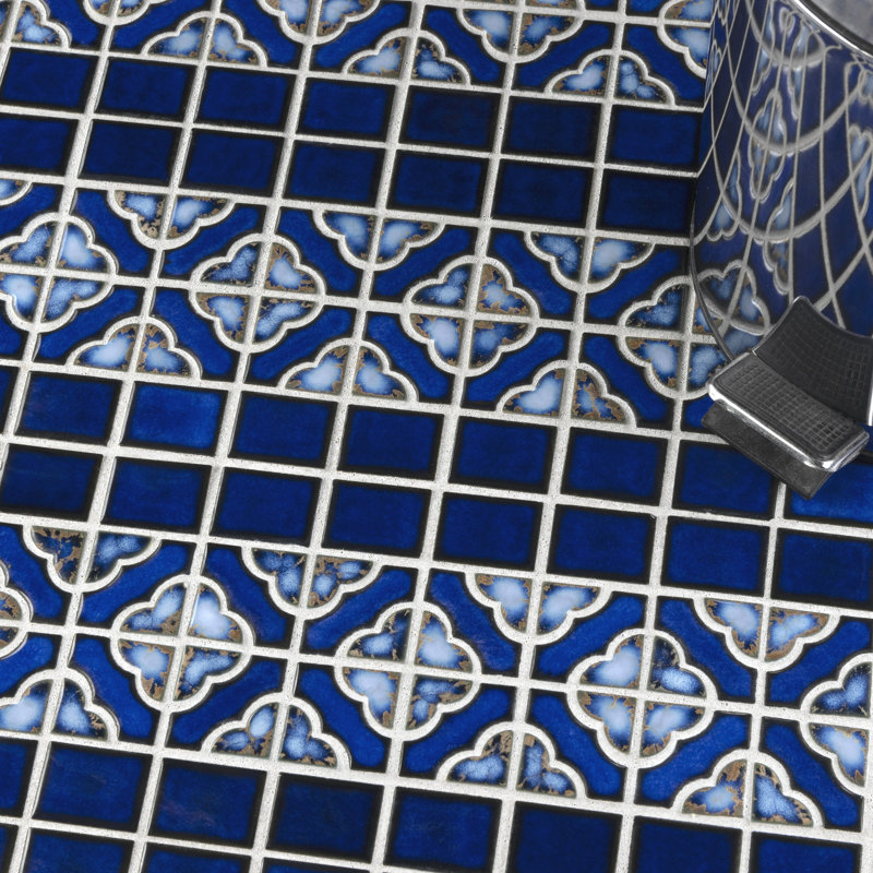 Tower 12'' x 12.5'' Porcelain Mosaic Wall & Floor Tile