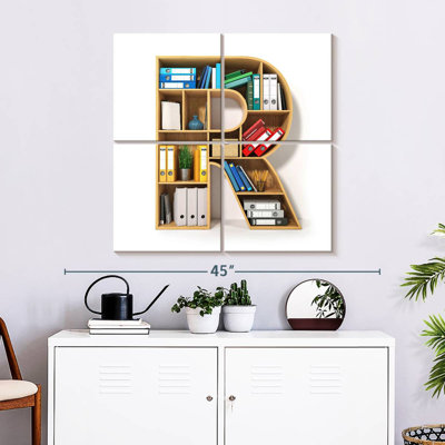 Keiri R Shaped Bookshelf
