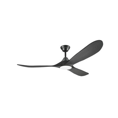 52in Smart Ceiling Fan with Light, Solid Wood Propeller Blades, Quiet Energy-Efficient DC Motor, 3CCT Dimmable LED Light, Modern Farmhouse Ceiling Fan for Living Room, Dining Room & Indoor Spaces  