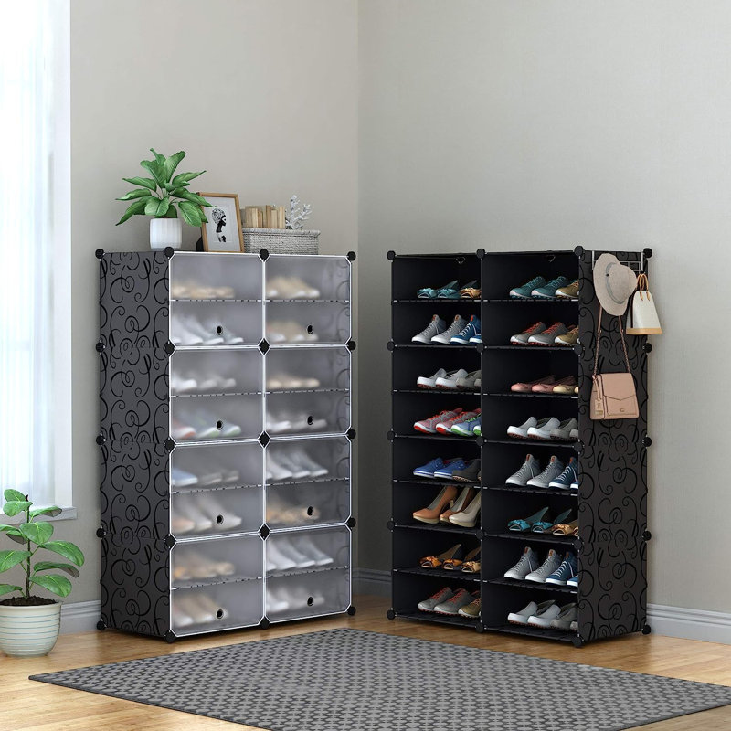 32 Pair Stackable Shoe Rack