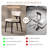 Modern Fully Assembled Dining Chairs Set of 2, Beige Faux Leather with Solid Wood Legs-911210507-920054650