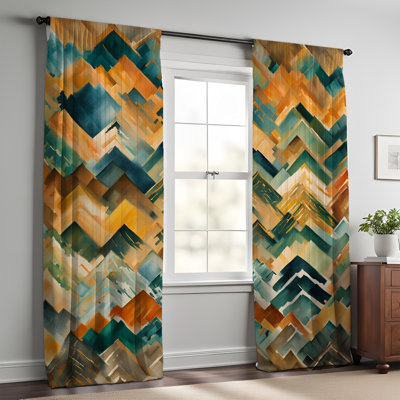 Kriner Semi Sheer Curtain Pair