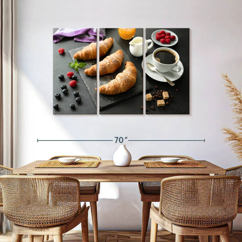 Yarlin Breakfast Croissants, 36" H x 57" W