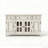 American-Style Solid Wood & Glass White Sideboard