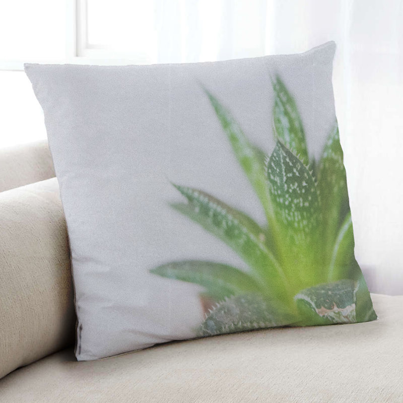 Coussin Plants Leaves 118, Microsuède