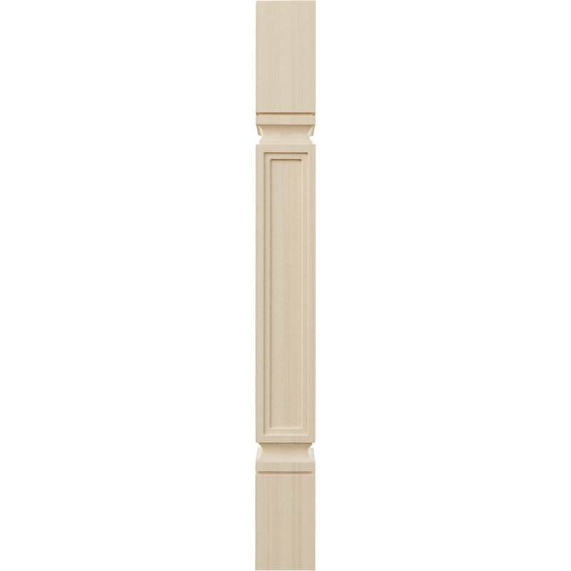 Kent 35.5" Unfinished Rubberwood Raised Panel Cabinet Column