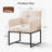 18.9" H Upholstered Armchairs with Metal Base-187942193