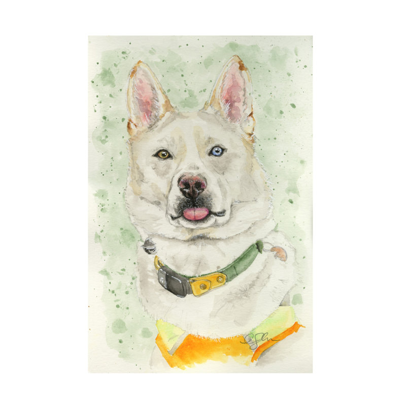 Anika Goodhue Heterochromia Blep Canvas Art, 12" H x 19" W