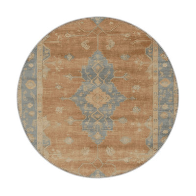 Tapis intérieur et extérieur brun Overdyed