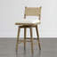 Tabouret de comptoir pivotant rembourré 27 po Pratyush -946148272
