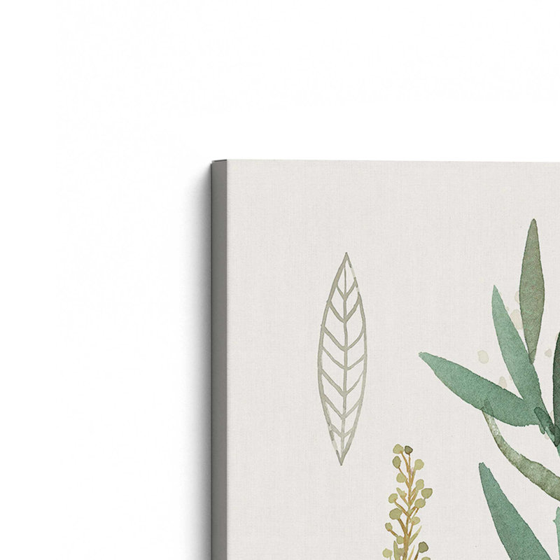 «Earthy Greens in Bloom IV», toile tendue, H 18 po x l 12 po
