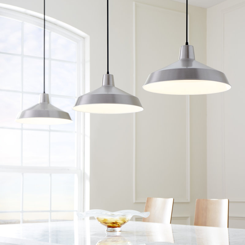 Danishia 1 - Light Dome Pendant, Satin Nickel