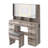 Large Makeup Vanity Set with Lights, USB & Power Outlet and 9 Drawers-858026952