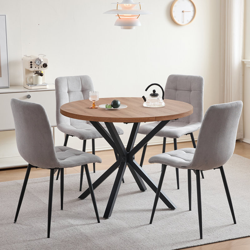 Dining Set, Light Grey