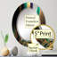 Green And Gold Agate III - Abstract Wall Mirror-277206788