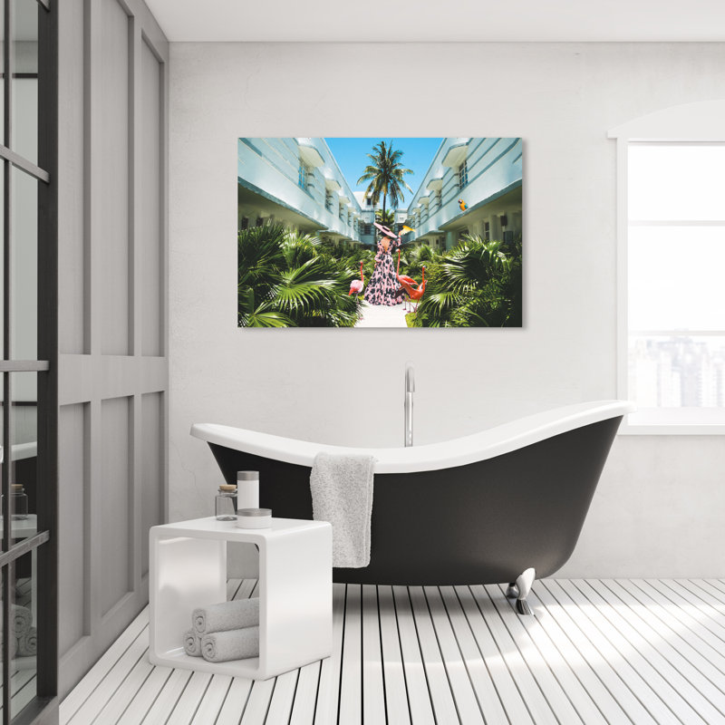Miami déco - Photographie sur toile, H 30 po x l 45 po, Toile tendue
