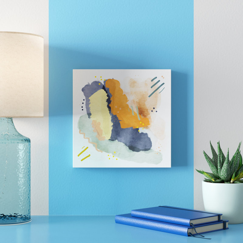 «Whimsical Abstract», reproduction d'art sur toile tendue, H 12 po x l 12 po