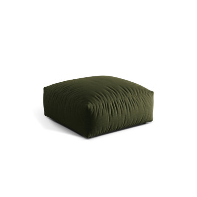 Carlens 106cm Wide Solid Colour Pouffe Ottoman