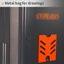 Armoire porte-outils Cat40 / Bt40, capuchon 120, tube carré en acier laminé à froid, convient aux entrepôts, capacité de rangement, grande usine