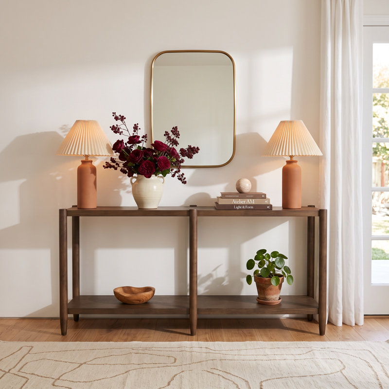 Reece 60" Console Table, Walnut