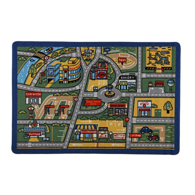 Abstract Shag Area Rug