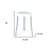 18"  White Aluminum And Heavy Duty Plastic Corner Shower Bench