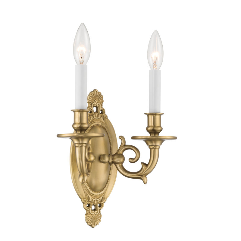 Akeley 9.5'' Aged Brass Sconce