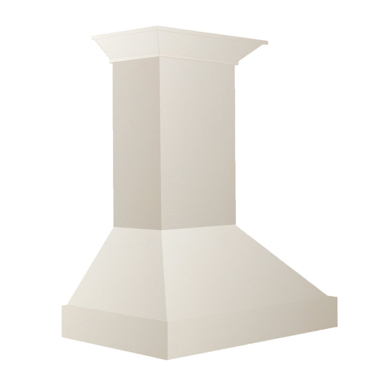 30" Wood 400 CFM Ducted Wall Mount Range Hood, Unfinished Wood, 36" W