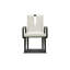 Flute Leather Arm Chair