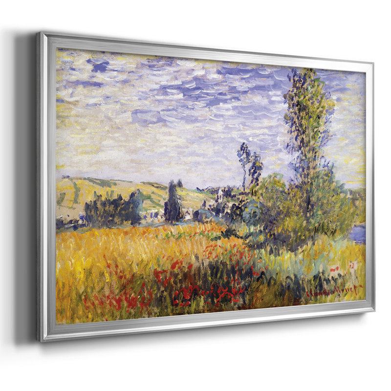 "Vethueil" par Claude Monet, reproduction sur toile, H 30 po x l 44 po x P 1,5 po, Argent