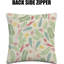 Indoor / Outdoor Floral Green Square Cushion Cover-624759876